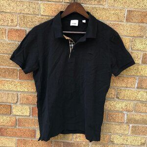 Burberry London Novacheck Collar Button Up Shirt XXL Black